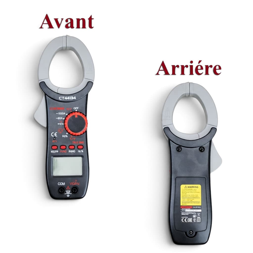 MULTIMETER AMPERMETRIQUE NUMERIQUE CROWN 1000A 750V — Photo 3