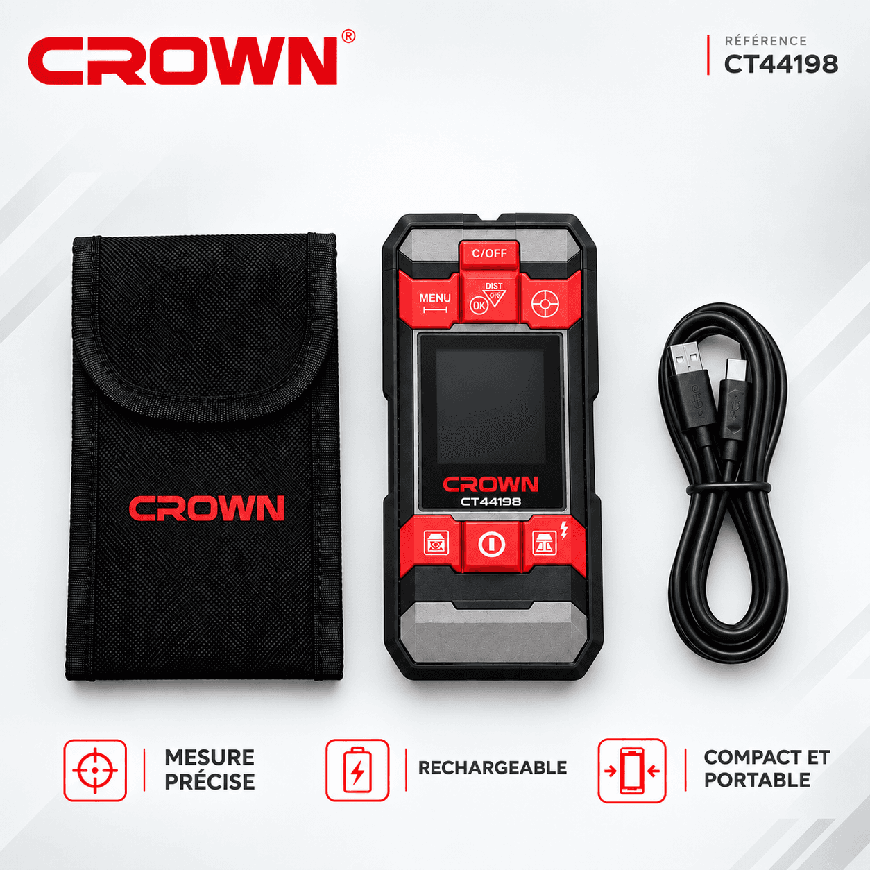 SCANER MULTI-FONCTION 3.7V CROWN — صورة 2