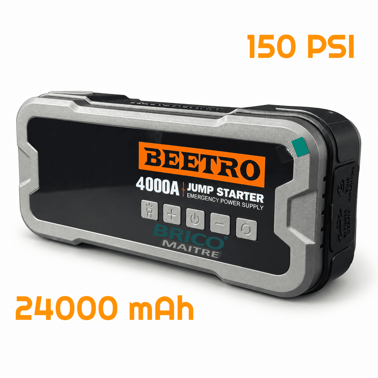 BEETRO BOOSTER BATTERIE 4000A POWER BANK 24000MAH COMPRESSEUR 10BAR BE0149 — Photo 1