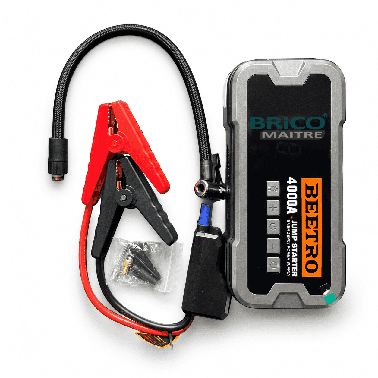 BEETRO BOOSTER BATTERIE 4000A POWER BANK 24000MAH COMPRESSEUR 10BAR BE0149 — Photo 3