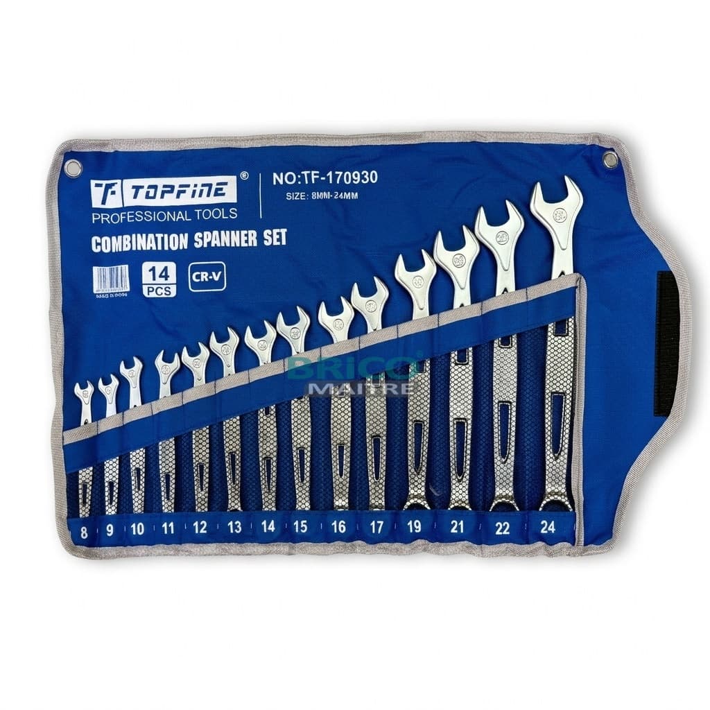 TOPFINE JEUX DE CLE MIXTE 14PCS 8-24MM LUX — Photo 1