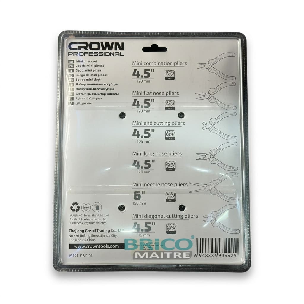 JEU DE MINI PINCE CROWN 6PCSCPHPL-CPXB6 — صورة 2