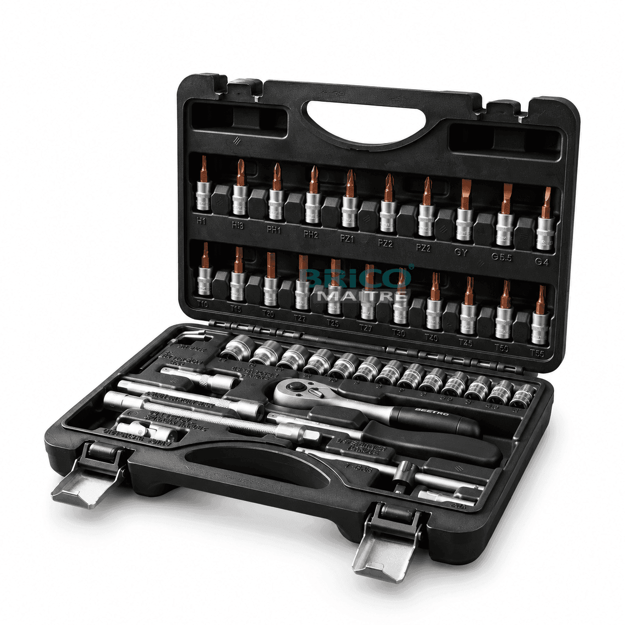 BEETRO COFFRET DE DOUILLE ET EMBOUT 46PCS TC0758 — Photo 1