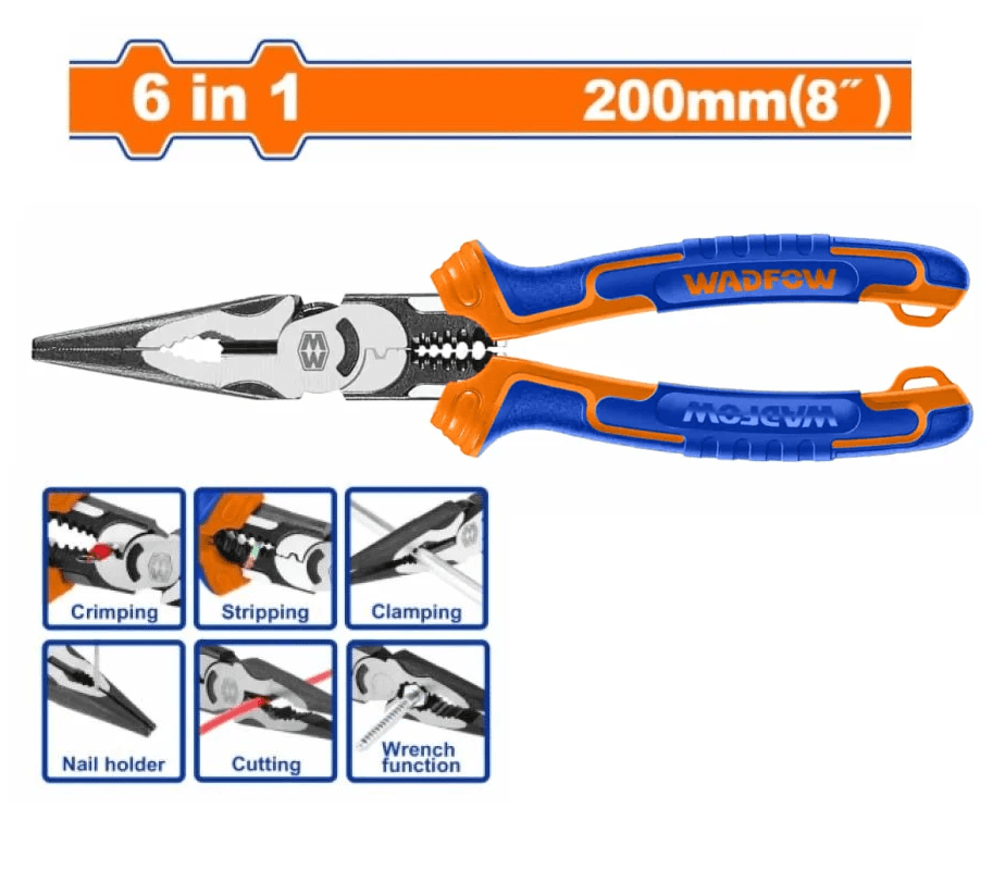 WADFOW Pince multifonctions de 8 pouces WPL2778