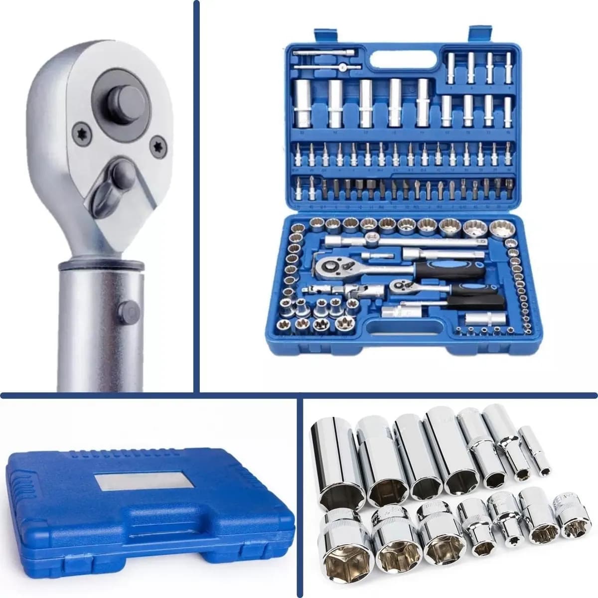 Caisse A Outils Douille cliquet 108 Pcs 6PT — Photo 3