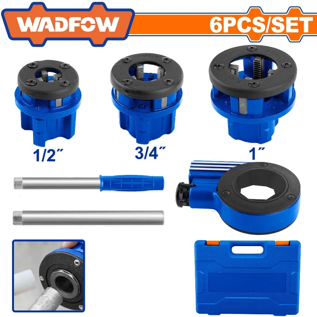 WADFOW KIT DE FILETAGE DE TUYAUX 6PCS WJK1D31 — Photo 1